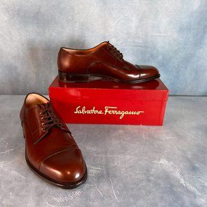 Mens, Brown, size 11D, Oxford w/toe cap, Excellent Condition